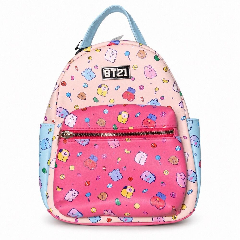 BT21 Jelly Candy Treats Mini Backpack Hot Topic Pink BTS K-Pop NWT